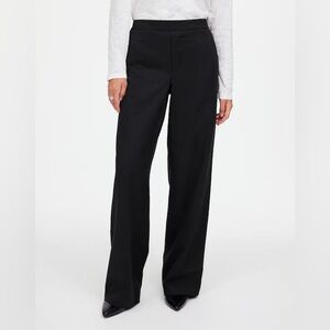Madewell Women’s Pull-On Straight Pants in Drapey Twill Black Size 8